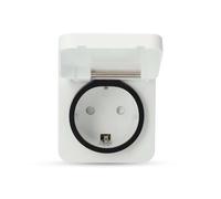 Enchufe para exteriores Nedis SmartLife Zigbee 3.0 | IP44 | Medidor de potencia | 3680 W | Tipo F (CEE 7/7) | -10 - 40 °C | Android™ / IOS | Blanco | 1 pieza