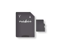 Nedis Tarjeta de memoria microSDXC Clase 10 UHS-I de 64 GB con adaptador,