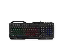 Nedis, Teclado Gamer Alámbrico Retroiluminado por LED con Soporte para Teléfono