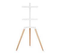 Nedis Soporte para televisor TVSM7060WT 165,1 cm (65") Marrón/Blanco