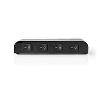 NEDIS - Unidad de Control del Altavoz - Control Box - Impedancia de los Altavoces: 4-16 ohmios - Carga máxima por Canal: 200 W - 2 interruptores basculantes - Tornillos de sujeción - Aluminio -