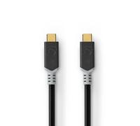 Nedis USB-C Macho a USB-C Macho 100W 20 Gbps 4K 2m cable,
