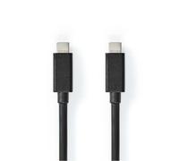 Nedis USB-Cable | USB 3.2 Gen 2x2 | USB-C Male | USB-C Male | 100 W Black