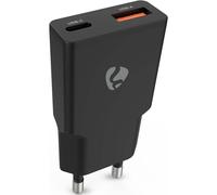 Nedis USB Cargador de pared dual de 20 W/18 W con carga rápida 3.0 A