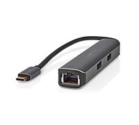 Nedis USB Multi-Port-Adapter USB 3.2 Gen1 5-in-1 - USB-C™ Stecker, HDMI™ Buchse, RJ45 Buchse, 3X USB-A Buchse, 5 GBP