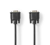 Nedis VGA macho | VGA macho | Niquelado | 3,00 m | Redondo Resolución máxima: 1024x768 | ABS | Negro | Colgante