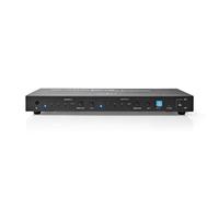 Nedis VMAT3482AT HDMI ™ Matrix Switch | 2 x 4 Puertos | 4 x Entrada HDMI™ | 1 x óptico S/PDIF / 2 x 3,5 mm / 2 x Salida HDMI™ | 4K @60Hz | 18 Gbps | teledirigido | Metal | Antracita