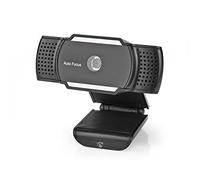 Nedis WCAM110BK Webcam | 2K@30fps | Enfoque automático | micrófono Incorporado | Negro