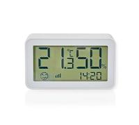 Nedis Zigbee 3.0 Sensor climático inteligente con pilas Android/iOS Blanco