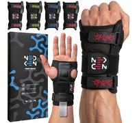 NeDKeN Muñequera Túnel Carpiano - Férula De Muñeca Con Soporte Rígido Para Tendinitis Y Dolor, Muñequera Ortopédica Ajustable Para Mano Derecha E Izquierda, Transpirable (Rojo)