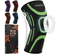 NeDKeN Rodillera - Rodilleras Ortopédicas para Menisco y Ligamentos, Compresión Estabilizadora y Soporte Deportivo para Rodilla, Ideal para Running, CrossFit, Baloncesto y Fútbol (Verde, XXL)