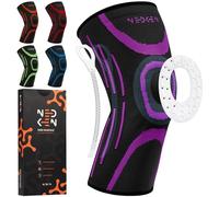 NeDKeN Rodillera - Rodilleras Ortopédicas para Menisco y Ligamentos, Compresión Estabilizadora y Soporte Deportivo para Rodilla, Ideal para Running, CrossFit, Baloncesto y Fútbol (Morado, XL)