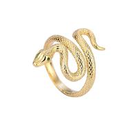 NEDOES Anillos de serpiente de oro de plata esterlina para mujeres pareja boda compromiso plata mujeres anillo vintage joyería