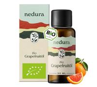 Nedura Aceite de Pomelo Orgánico [100% Naturrein] - Auténtico Aceite de Pomelo - Fresco, Afrutado y Ligero - Aceite Esencial de Pomelo para Alimentos, Bebidas y Difusor de Aroma - 30 ml