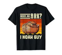 Need An Ark I Noah Guy Christian Jesus Retro Juego de palabras Humor Camiseta