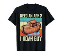 Need An Ark I Noah Guy Christian Jesus Retro Juego de palabras Humor Camiseta