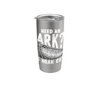 Need an Ark I Noah Guy Funny Christian Men Women Humour Vaso térmico de acero inoxidable de doble pared