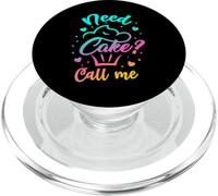 Need Cupcake? Call Me - Funny Cupcake Maker Baking Chef PopSockets PopGrip para MagSafe