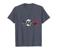 Need For Speed Cars Racing Velocímetro Gráfico Camiseta, Hombre, Azul Jaspeado, 3XL
