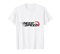 Need For Speed Cars Racing Velocímetro Gráfico Camiseta, Hombre, Blanco, 3XL