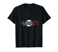 Need For Speed Cars Racing Velocímetro Gráfico Camiseta, Hombre, Negro, 3XL