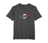 Need For Speed Cars Racing Velocímetro Gráfico Camiseta, Hombre Tallas Grandes, Jaspeado Oscuro, 3X Alto
