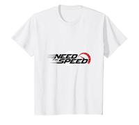 Need For Speed Cars Racing Velocímetro Gráfico Camiseta, Niños, Blanco, 3 años