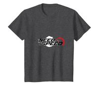 Need For Speed Cars Racing Velocímetro Gráfico Camiseta, Niños, Jaspeado Oscuro, 3 años