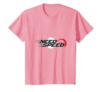 Need For Speed Cars Racing Velocímetro Gráfico Camiseta, Niños, Rosado, 3 años