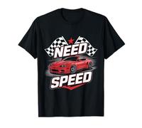 Need for Speeding Racing Car con diseño de Banderas a Cuadros Camiseta