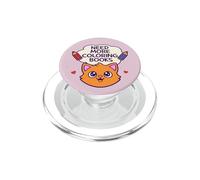 Need More Coloring Books Cute Cat & Colored Pencil Design PopSockets PopGrip para MagSafe