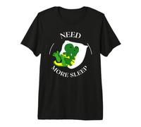 Need More Sleep Funny Tired Dragon Pijama Humor Camiseta Premium