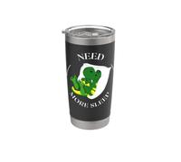 Need More Sleep Funny Tired Dragon Pijama Humor Vaso térmico de acero inoxidable de doble pared