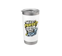 Need Prayer Just Ask I'm Here For You Christian Family Gifts Vaso térmico de acero inoxidable de doble pared
