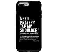 Need Prayer Tap My Shoulder versículo de la Biblia Cristiano en la Espalda Carcasa para iPhone 7 Plus/8 Plus