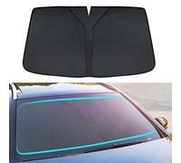 NEEDBUY Coche Lunas Delanteras Parasoles para BMW 5 Series F10 2011-2016 Plegable Resistir a Los Rayos UV Protector Accesorios,A-Black