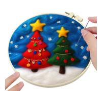 Needle Felting Kit - Cartoon Wool Craft Set With Frame