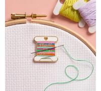 Needle Minder - Diseño de bobina para punto de cruz, costura, bordado y accesorios de costura, esmalte y magnético