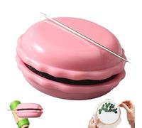 Needle Minder Magnet - Portaagujas magnéticas en forma de macaron, práctico accesorio para bordado, costura, soporte magnético para sujetar las agujas, ideal para punto de cruz