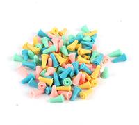 Needle Protectors Knitting Needle Caps Knitting Point Protectors Soft Silicone Colorful Practical Needle Tip Stoppers for Knitting Weaving Crocheting Stitching Handicraft DIY (S 8.9 X 1.5in)