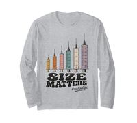 Needle Size Matters Funny Nursing and Nurses Manga Larga