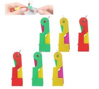 Needle Threaders Hand Sewing, Automatic Threading Needle Threader, Plastic Needle Threader for Sewing Embroidery Cross Craft Stitching Knitting Quilting (6pcs)
