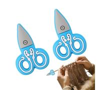 Needle Tip Protectors, Scissor Design Stoppers, Crochet Fixture with Portable Build, Sewing Accessory with Creative Utility, 0.91x1.34 inches Craft Organizer, Compact Tool for Quilting Embroidery Art