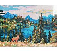 Needlepoint 12997 - Tapiz de lienzo pintado con diseño de Gobelin, paisaje, 61 x 81 cm Collection D'Art