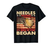 Needles California USA Flag 4 de julio Camiseta