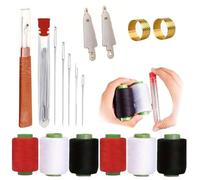 Needles Thread Hand Repair Tools, Needle and Thread Kit, Embroidery Tool Kit Seam Ripper, Needle Threader and Hand Sewing Needles Set,37PCS Sewing Tool Set