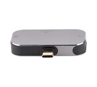 needlid Adaptador Tipo C, Resistente Y Duradero Soporte para Múltiples Sistemas Tipo C Macho a DP USB a Tipo C Hembra Base USB C Ampliamente Utilizada para para OS X para