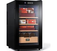 NEEDONE NO-48BT - Humidificador refrigerador, madera de vidrio, color negro