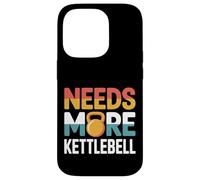 Needs More Kettlebell Strength Training Fitness |- Carcasa para iPhone 14 Pro
