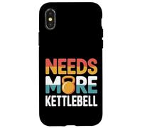 Needs More Kettlebell Strength Training Fitness |- Carcasa para iPhone X/XS